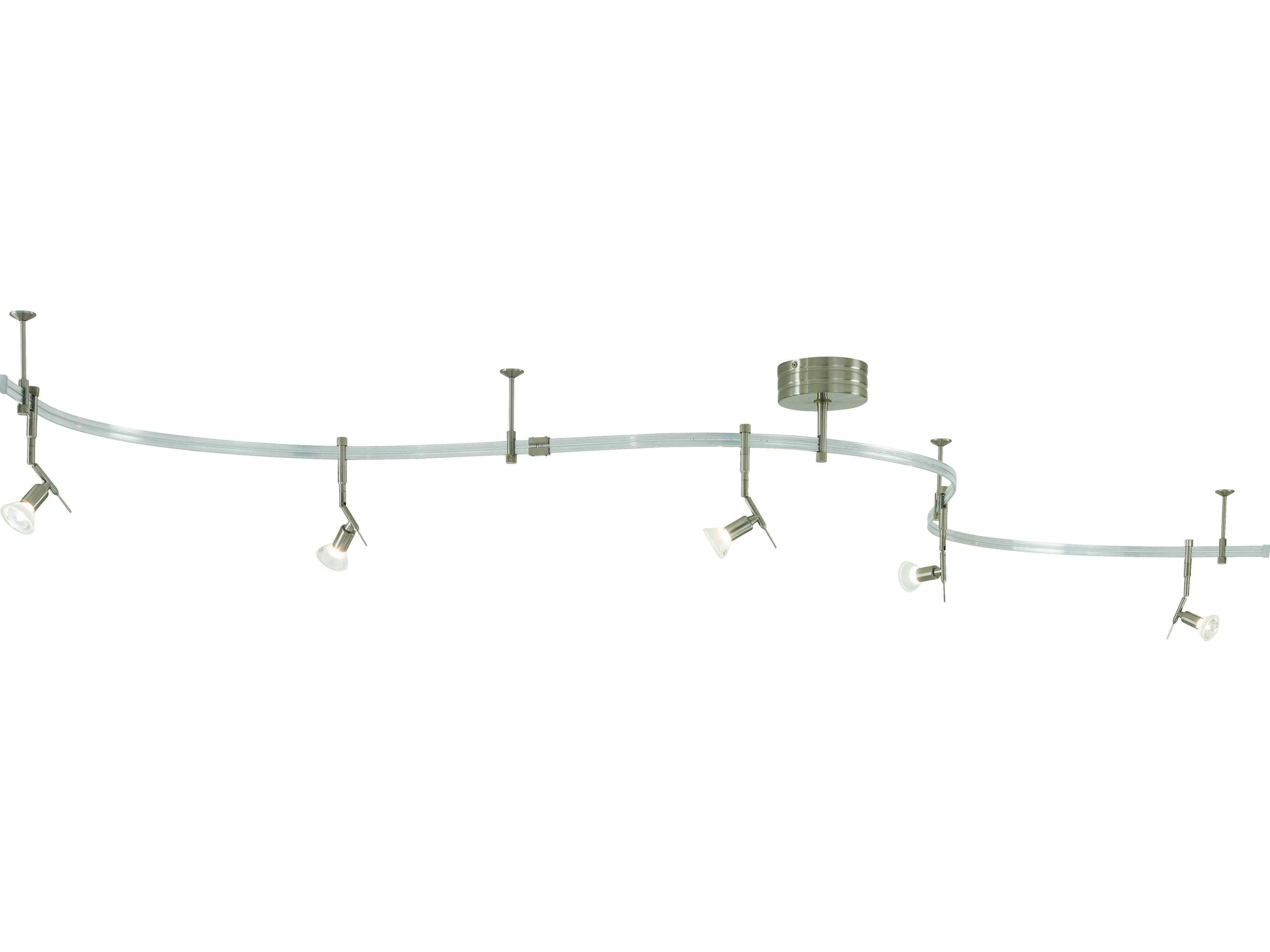 Kovacs Gk Lightrail Brushed Nickel 5light 120'' Wide Track