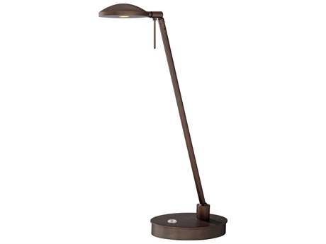 George Kovacs Georges Reading Room LED Copper Bronze Patina Desk Lamp