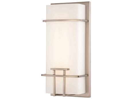 George Kovacs 1-Light Brushed Nickel Glass LED Wall Sconce