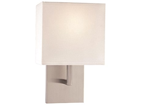 George Kovacs 1-Light Brushed Nickel White Glass LED Wall Sconce