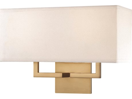George Kovacs 2-Light Honey Gold White Wall Sconce