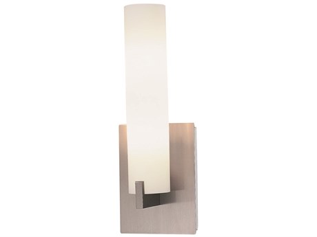 George Kovacs Tube 2-Light Brushed Nickel Glass Wall Sconce