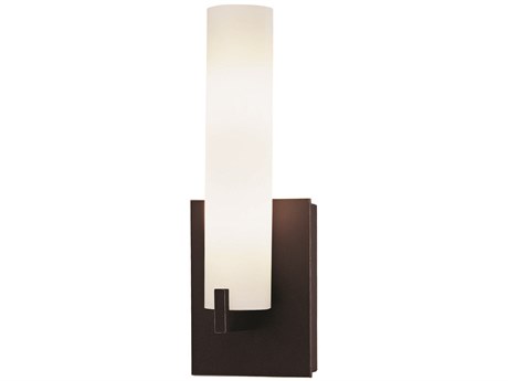 George Kovacs Tube 2-Light Dark Restoration Bronze Glass Wall Sconce