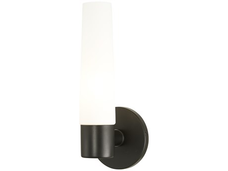 George Kovacs Saber 1-Light Coal Black Glass Wall Sconce