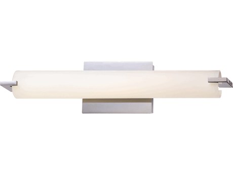 George Kovacs Tube 1-Light Chrome Glass LED Vanity Light
