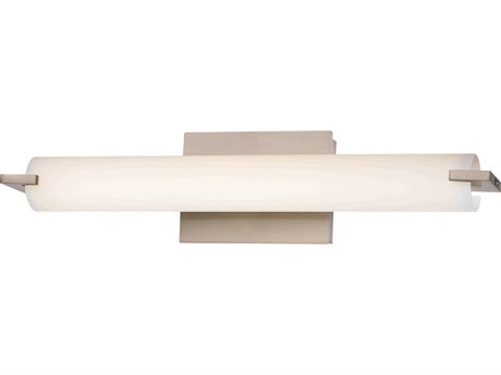George Kovacs Tube 1-Light Brushed Nickel Glass LED Vanity Light