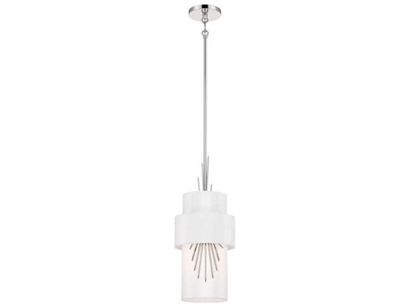 George Kovacs Gramercy 1-Light Polished Nickel Cylinder Mini Pendant