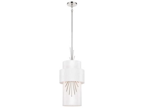 George Kovacs Gramercy 1-Light Polished Nickel Cylinder Mini Pendant