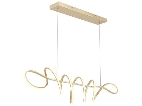 George Kovacs Astor 1-Light Soft Gold LED Linear Island Pendant