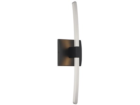 George Kovacs Archer 1-Light Coal Brushed Nickel Black LED Wall Sconce
