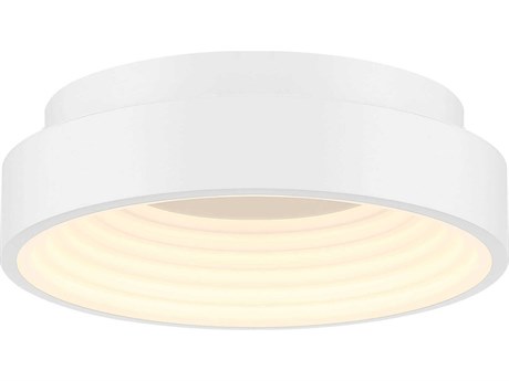 George Kovacs Conc 1-Light White LED Round Flush Mount
