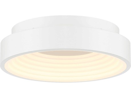 George Kovacs Conc 1-Light White LED Round Flush Mount