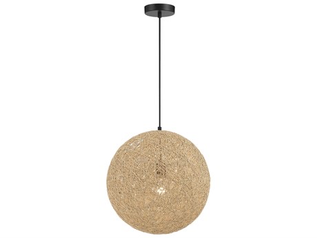George Kovacs Entwined 1-Light Coal Black Globe Pendant