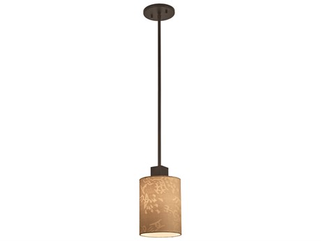 George Kovacs Kimono 1-Light Antique Dorian Bronze Cylinder Mini Pendant