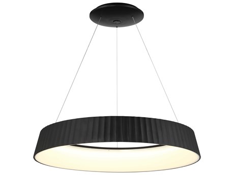George Kovacs Star Gate 1-Light Coal Black Round Pendant