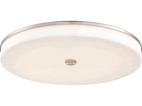 George Kovacs U.h.o. 1-Light Brushed Nickel LED Round Flush Mount