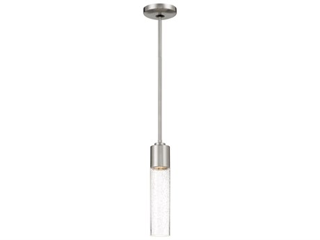 George Kovacs Light Rain 1-Light Copper Bronze Patina Glass Cylinder Mini Pendant