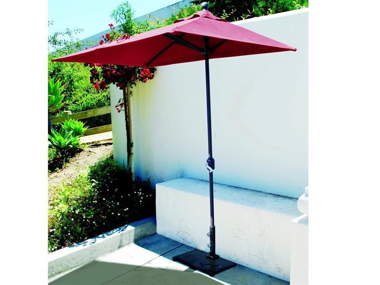 Galtech Quick Ship Commercial 7 X 3 5 Foot Aluminum Half Wall Crank Galtech Quick Ship Commercial 7 X 3 5 Foot Aluminum Half Wall Crank Lift Umbrella 772