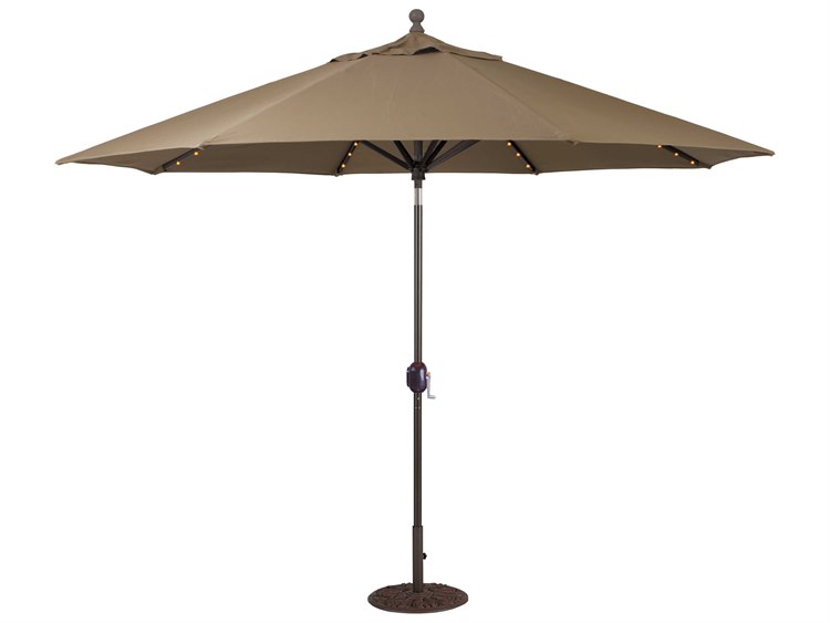 Galtech Aluminum 11 Foot Crank Lift Auto Tilt Umbrella With Led Galtech Aluminum 11 Foot Crank Lift Auto Tilt Umbrella With Led Lights 986 Nonstock