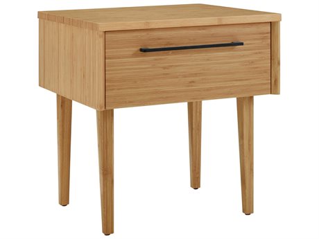 Greenington Sienna 1-Drawer Brown Bamboo Wood Nightstand
