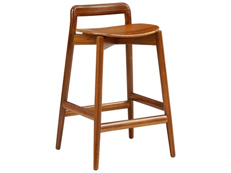 Greenington Linna Amber Bamboo Wood Counter Stool
