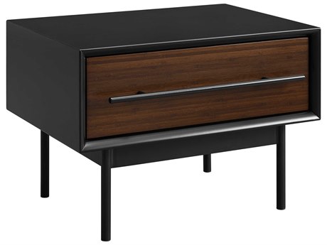 Greenington Park Avenue 1-Drawer Black Bamboo Wood Chest Nightstand