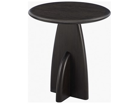 Greenington Zephyr Round Bamboo Caviar End Table