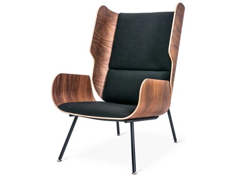 Gus* Modern Elk Black Fabric Accent Chair