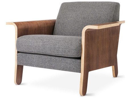 Gus* Modern Lodge Brown Fabric Accent Chair