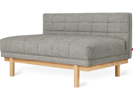 Gus* Modern Mulholland Brown Fabric Tufted Chair and a Half
