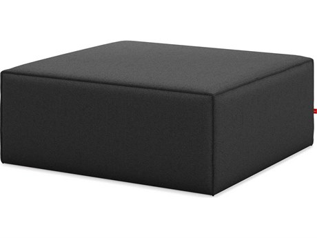 Gus* Modern Mix Mowat Raven Black Upholstered Ottoman