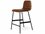 Gus* Modern Lecture Leather Upholstered Saddle Black Counter Stool  GUMECCHLECTSADBLA