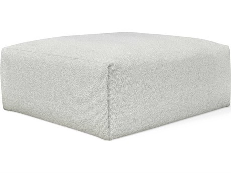 Gus* Modern Nest Morris Fog Gray Upholstered Ottoman