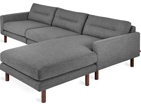 Gus* Modern Miller Brown Upholstered Sectional Sofa