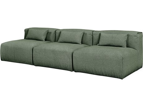 Gus* Modern Nest Morris Pine Green Upholstered Sofa