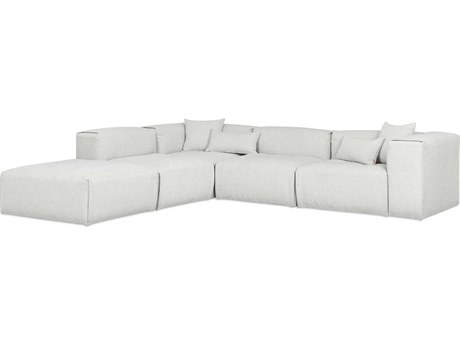Gus* Modern Nest Gray Upholstered Sectional Sofa
