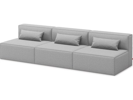 Gus* Modern Mix Parliament Stone Gray Upholstered Sofa