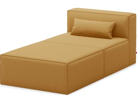 Gus* Modern Mix Mowat Ferro Burgundy Upholstered Chaise