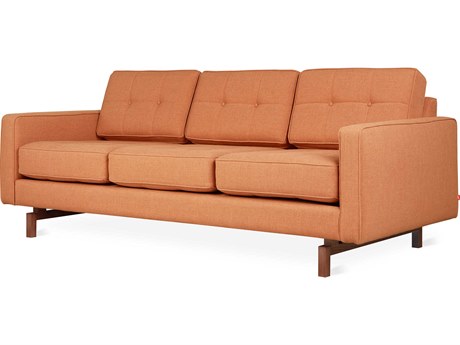Gus* Modern Jane-2 Caledon Sedona Orange Upholstered Sofa