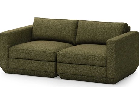 Gus* Modern Podium Copenhagen Terra Green Upholstered Loveseat