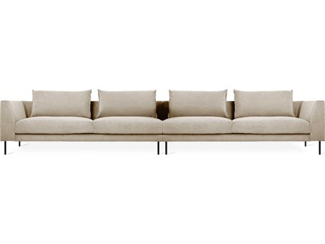 Gus* Modern Renfrew Mersey Caribou Beige Upholstered Sofa