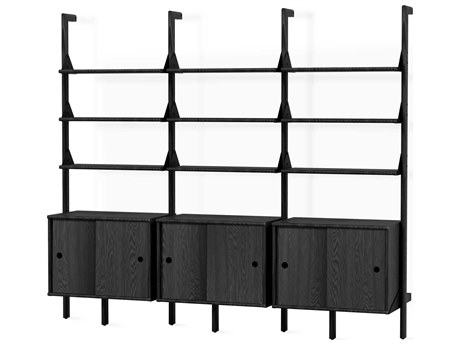 Gus* Modern Branch Black Bookcase