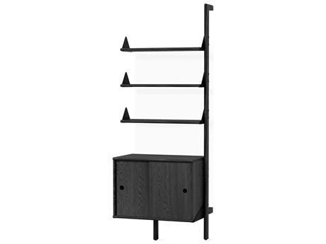 Gus* Modern Branch Black Bookcase