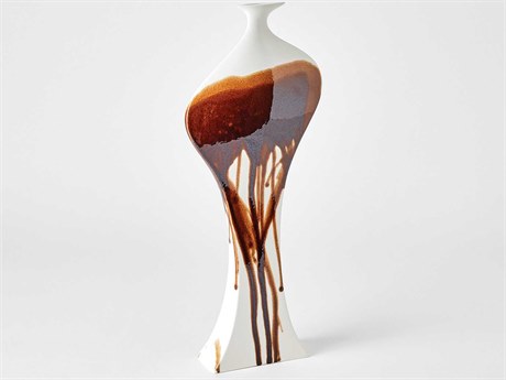 Global Views Splash Curvy Garnet 22" High Bottle