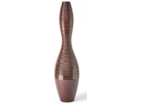 Global Views Ribbed Garnet 28" High Vase