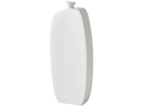 Global Views Bridwell Matte White Bottle