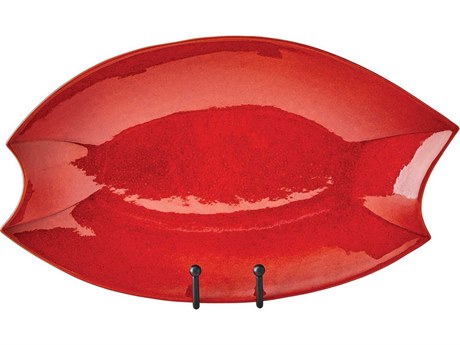 Global Views Red Rolo Platter
