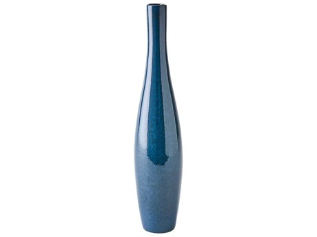 Global Views Boliche Tall Dark Blue Vase