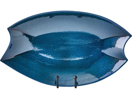 Global Views Dark Blue Rolo Platter