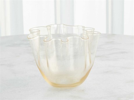 Global Views Handkerchief Gold Vase